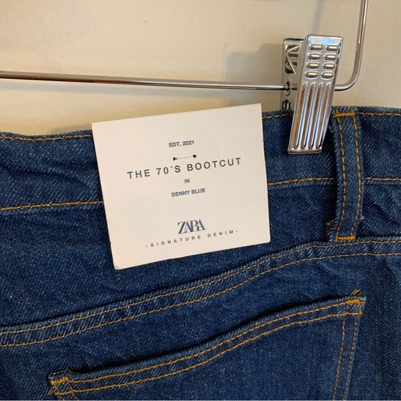 NWT Zara The 70's Bootcut Jeans in Denny Blue, Size 10 - Picture 11 of 12